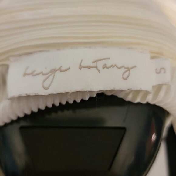 Beige Botany Plissé Shirt - Ivory Size S - Picture 8 of 9